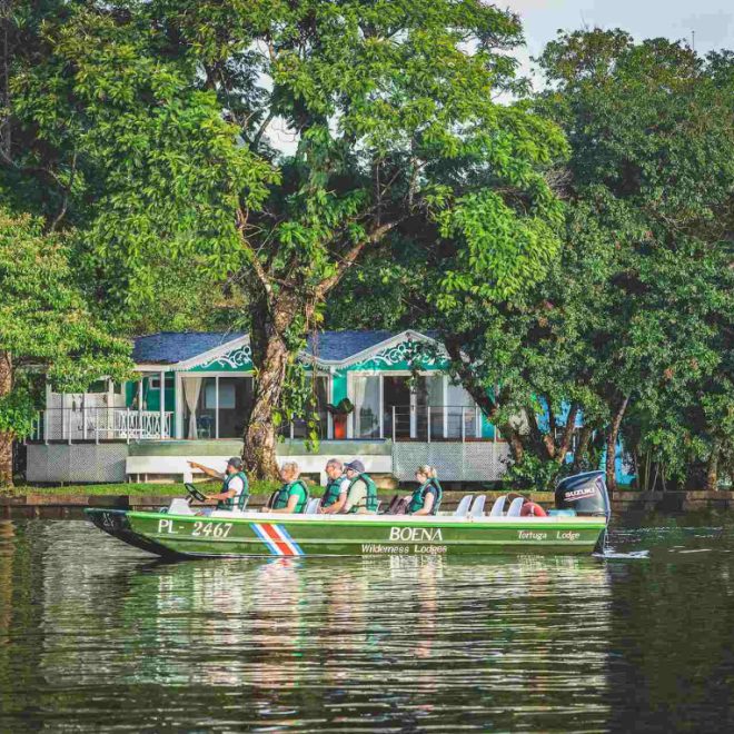 Tortuga Lodge boat